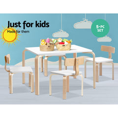 Keezi 5PCS Kids Table and Chairs Set Activity Toy Play Desk Tristar Online