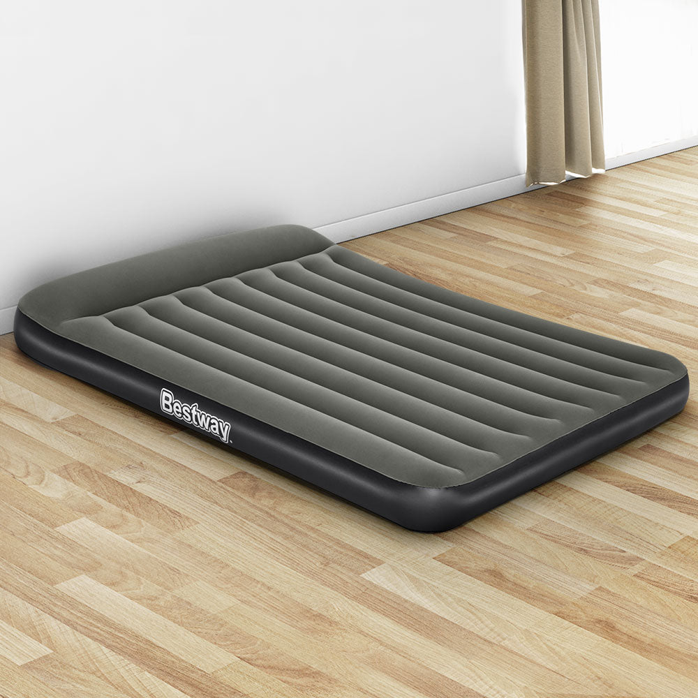 Bestway Air Mattress Queen Bed Inflatable Flocked Camping Beds 30CM Tristar Online