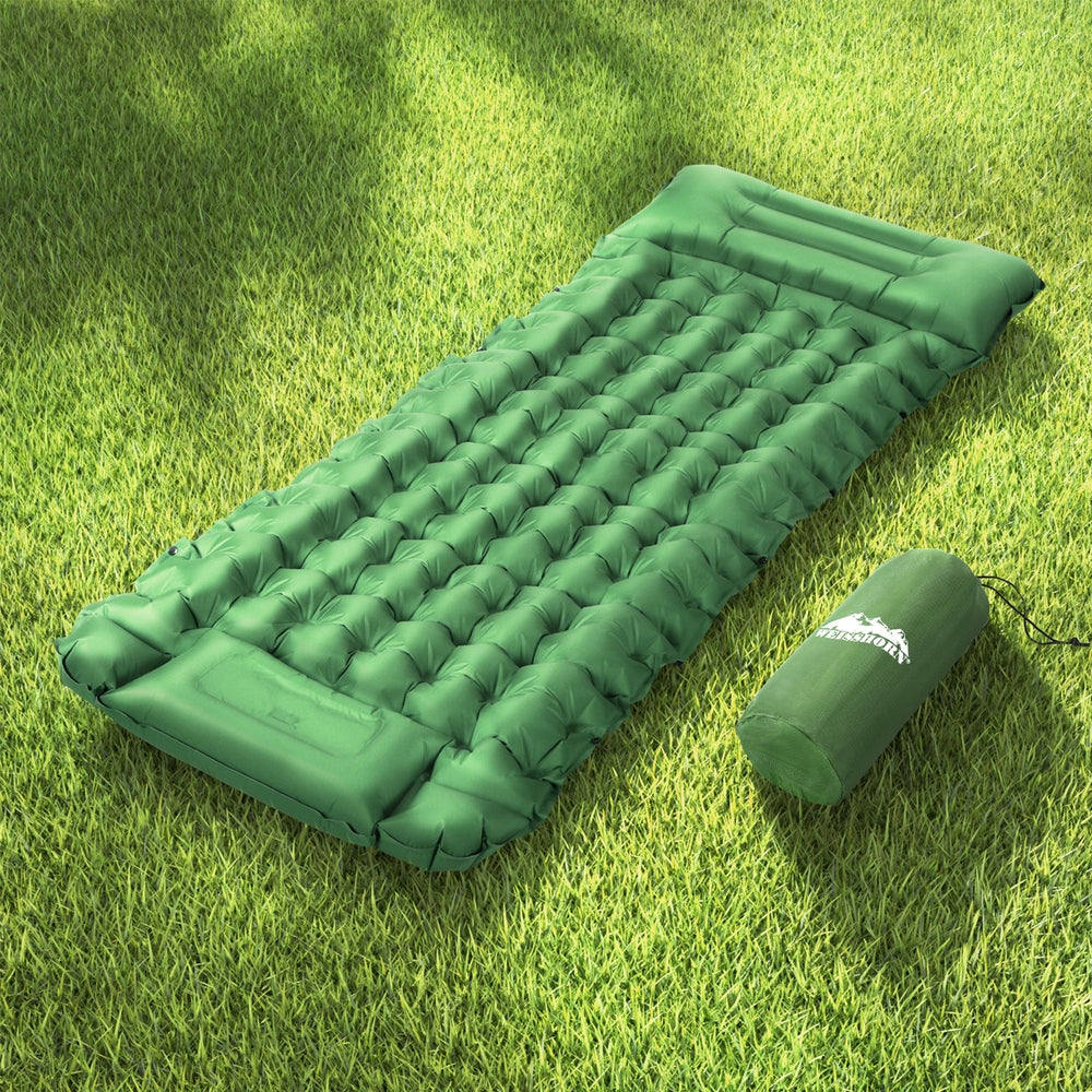 Weisshorn Self Inflating Mattress Camping Sleeping Mat Air Bed Pad Single Pillow Tristar Online