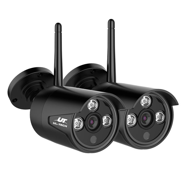 UL-tech Wireless CCTV System 2 Camera Set For DVR Outdoor Long Range 3MP Tristar Online