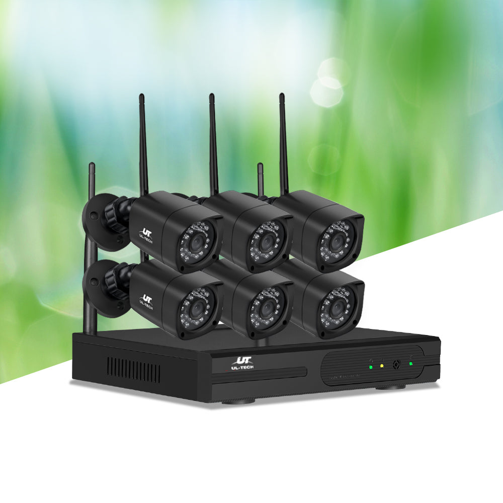 UL-TECH 3MP 8CH NVR Wireless 6 Security Cameras Set Tristar Online