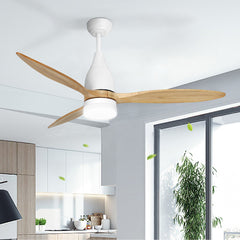 Devanti 52'' Ceiling Fan LED Light Remote Control Wooden Blades Timer 1300mm Tristar Online