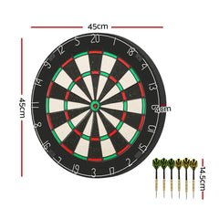 18" Dartboard Dart Board with Steel Darts Competition Party Game Tristar Online