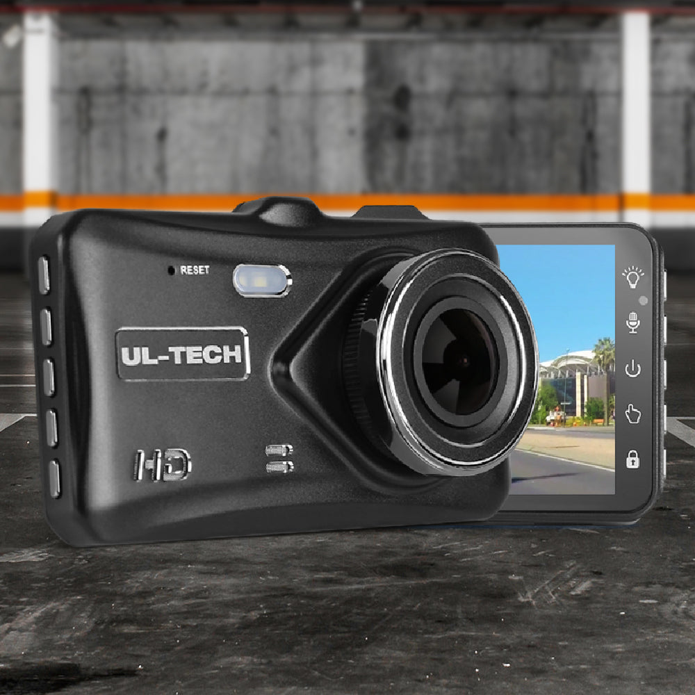 UL Tech 4 Inch Dual Camera Dash Camera - Black Tristar Online