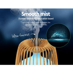 Devanti 4-In-1 Aroma Diffuser Aromatherapy Humidifier Essential Oil 500ml Tristar Online