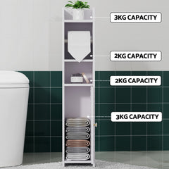 Artiss Bathroom Cabinet Toilet Roll Holder Tissue Organizer 3 Tier Floor Cabinet Tristar Online