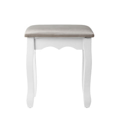 Artiss Dressing Table Stool Makeup Chair Bedroom Vanity Velvet Fabric Grey Tristar Online