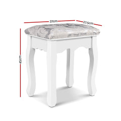 Artiss Dressing Table Stool Velvet White Tristar Online
