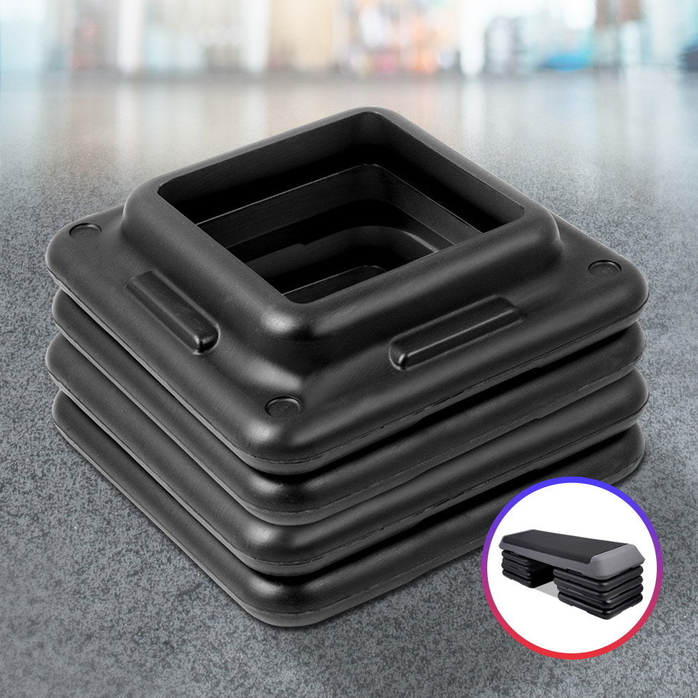 Everfit Set of 4 Aerobic Step Risers Exercise Stepper Workout Gym Fitness Bench Platform Tristar Online