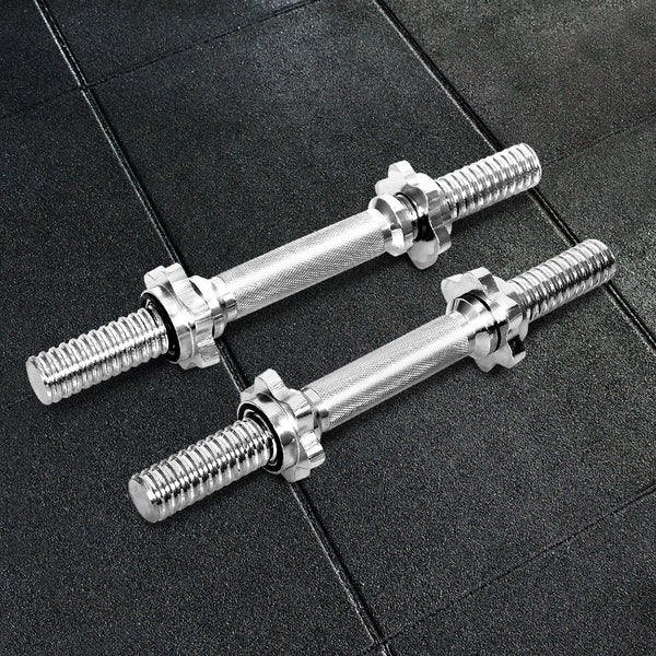 45cm Dumbbell Bar Solid Steel Pair Gym Home Exercise Fitness 150KG Capacity Tristar Online