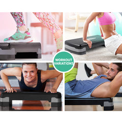 Everfit Aerobic Step Exercise Stepper Steps Home Gym Fitness Block Bench Riser Tristar Online