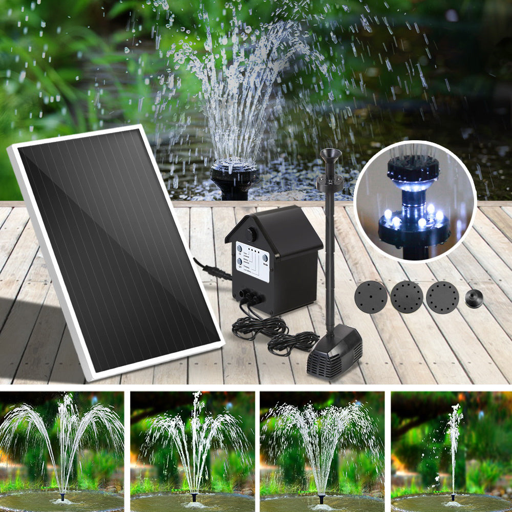 Gardeon Solar Pond Pump Pool Fountain Battery Garden Outdoor Submersible Kit 4FT Tristar Online