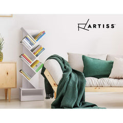 Artiss Tree Bookshelf 7 Tiers - ECHO White Tristar Online