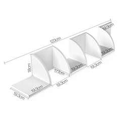 Artiss Wall Shelf Corner Floating 5-Tier White Tristar Online