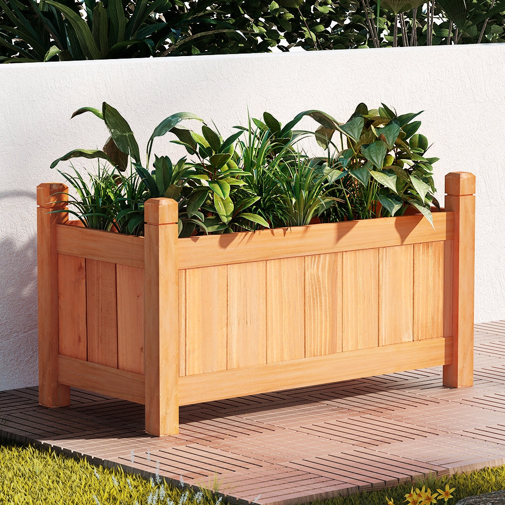 Greenfingers Garden Bed Raised Wooden Planter Box Vegetables 60x30x33cm Tristar Online