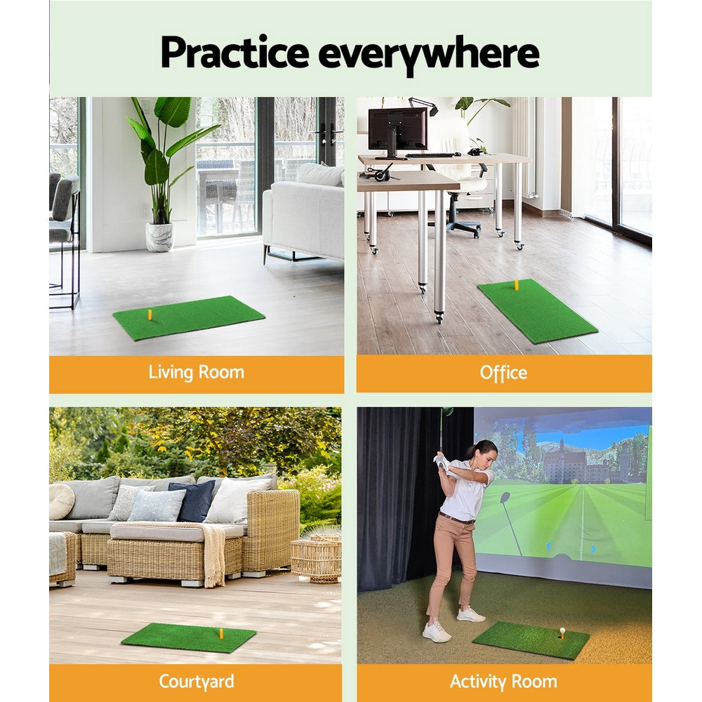 Everfit Golf Hitting Mat Portable Driving Range Practice Training Aid 60x30cm Tristar Online