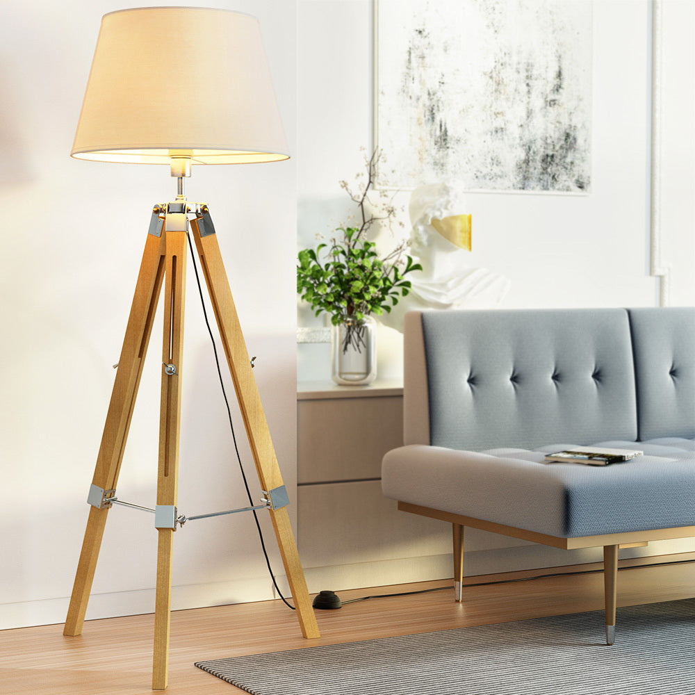 Artiss Floor Lamp Shelf Modern LED Storage Tripod Shelves Stand Room Light Tristar Online