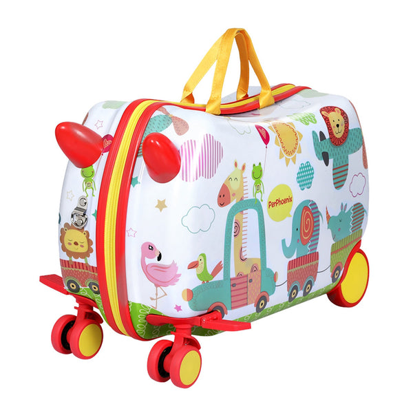 Wanderlite 17" Kids Ride On Luggage Children Suitcase Trolley Travel Zoo Tristar Online