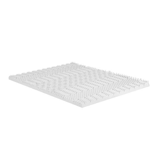 Giselle Bedding Memory Foam Mattress Topper 7-Zone Airflow Pad 8cm Single White Tristar Online