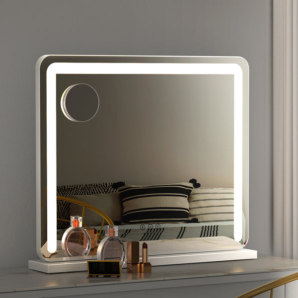 Embellir Makeup Mirror With Light Hollywood Vanity LED Mirrors White 50X60CM Tristar Online