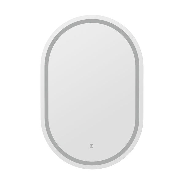 Embellir LED Wall Mirror With Light 50X75CM Bathroom Decor Oval Mirrors Vanity Tristar Online