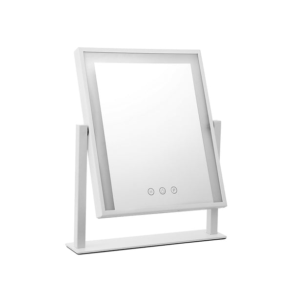 Embellir LED Makeup Mirror Hollywood Standing Mirror Tabletop Vanity White Tristar Online