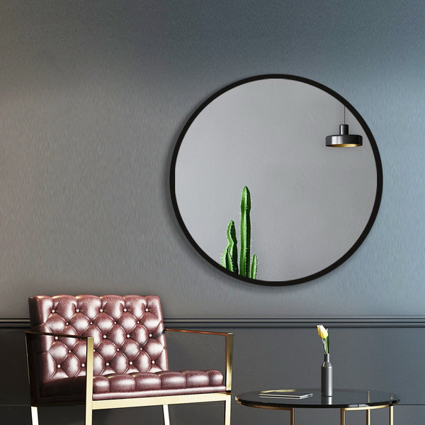 Embellir Round Wall Mirror 50cm Makeup Bathroom Mirror Frameless Tristar Online