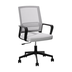 Artiss Mesh Office Chair Computer Gaming Desk Chairs Work Study Mid Back Grey Tristar Online