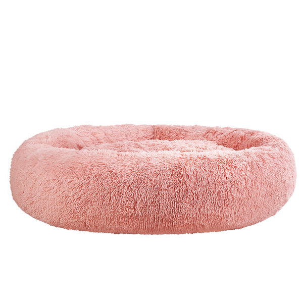 i.Pet Pet Bed Dog Cat 110cm Calming Extra Large Soft Plush Pink Tristar Online