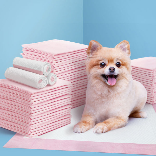 i.Pet Pet Training Pads 200pcs 60x60cm Puppy Dog Toilet Pee Indoor Super Absorbent Pink Tristar Online