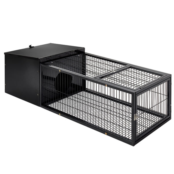 i.Pet Rabbit Cage 122x52cm Hutch Enclosure Carrier Metal Tristar Online