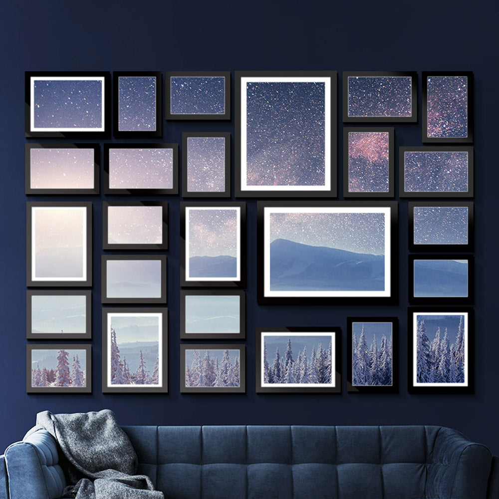Artiss Photo Frames 26PCS 8x10in 5x7in 4x6in 3.5x5in Hanging Wall Frame Black Tristar Online