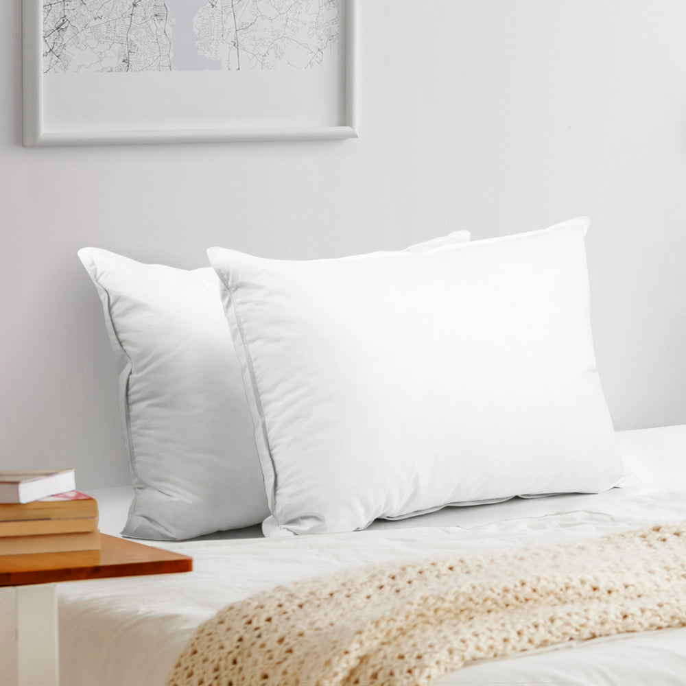 Giselle Bedding Set of 2 Duck Down Pillow - White Tristar Online