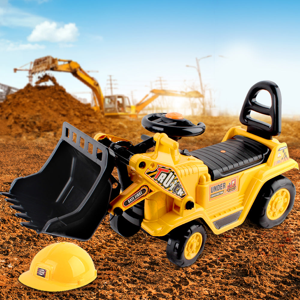 Keezi Kids Ride On Bulldozer - Yellow Tristar Online