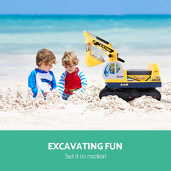 Keezi Kids Ride On Excavator - Yellow Tristar Online