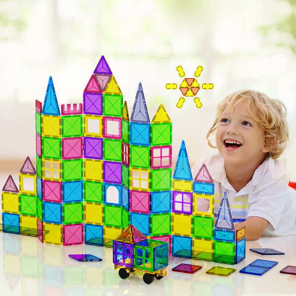 Keezi 60pcs Kids Magnetic Tiles Blocks Building Educational Toys Children Gift Tristar Online