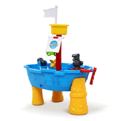 Keezi Kids Beach Sand and Water Toys Outdoor Table Pirate Ship Childrens Sandpit Tristar Online