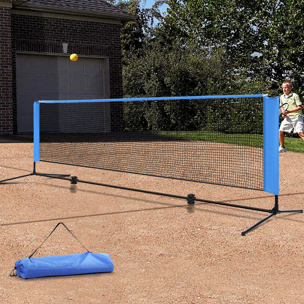 Everfit Portable Sports Net Stand Badminton Volleyball Tennis Soccer 3m 3ft Blue Tristar Online