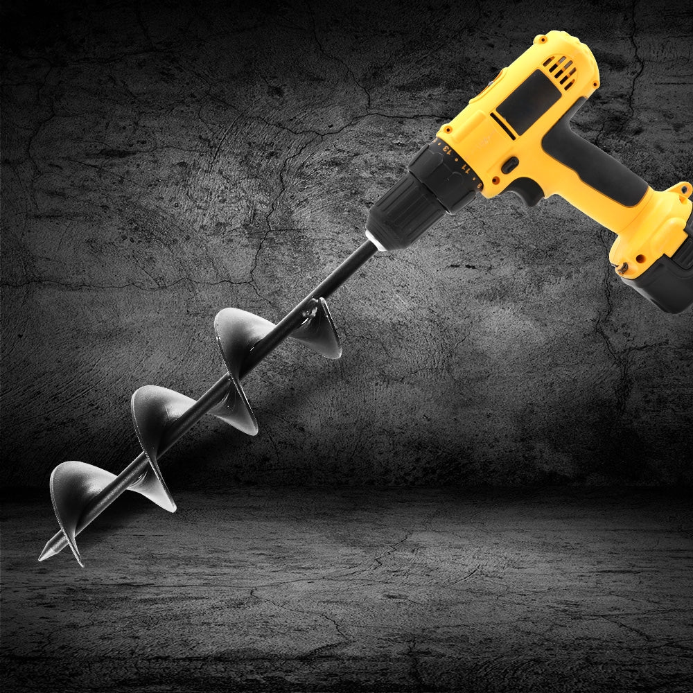 GIANTZ Power Garden Auger Small Earth Planter 75 X 300MM Black Tristar Online