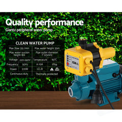 Giantz Peripheral Pump Auto Controller Clean Water Garden Farm Rain Irrigation Tristar Online