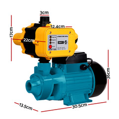 Giantz Peripheral Water Pump Garden Boiler Car Wash Auto Irrigation QB80 Yellow Tristar Online