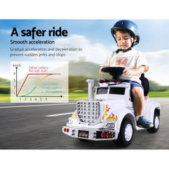 Ride On Cars Kids Electric Toys Car Battery Truck Childrens Motorbike Toy Rigo White Tristar Online