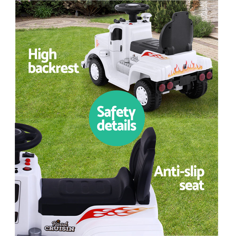 Ride On Cars Kids Electric Toys Car Battery Truck Childrens Motorbike Toy Rigo White Tristar Online