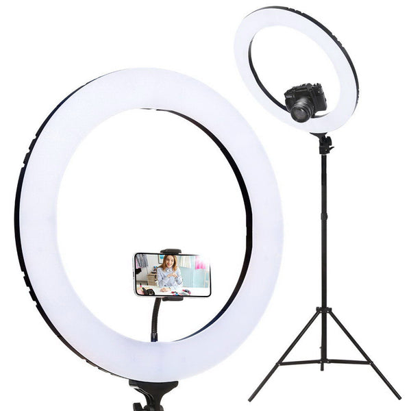 Embellir Ring Light 19" LED 5800LM Black Dimmable Diva With Stand Make Up Studio Video Tristar Online