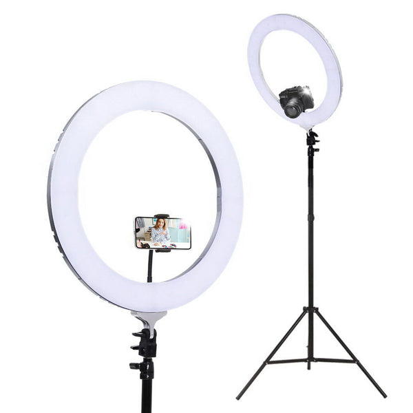 Embellir Ring Light 19" LED 6500K 5800LM Dimmable Diva With Stand Silver Tristar Online