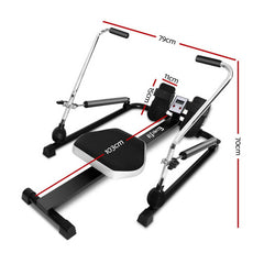Everfit Rowing Exercise Machine Rower Hydraulic Resistance Fitness Gym Cardio Tristar Online