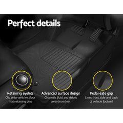 Weisshorn Car Floor Mats Rubber Fits Mazda BT50 Dual Crew Cab 2012-2021 3D BT-50 Tristar Online