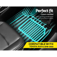 Weisshorn Car Rubber Floor Mats Front And Rear Compatible For Toyota RAV4 2019-2022 Tristar Online