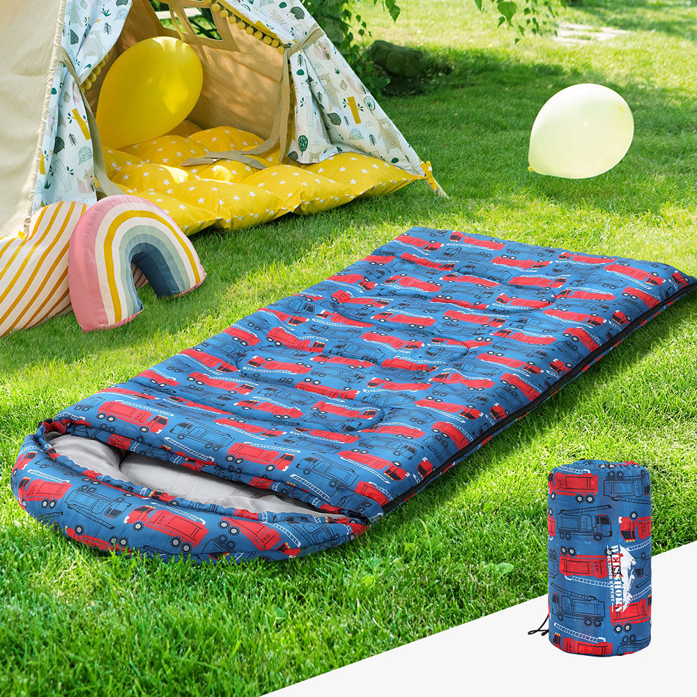 Weisshorn Sleeping Bag Kids Single Bags 180cm Thermal Camping Hiking Blue Tristar Online