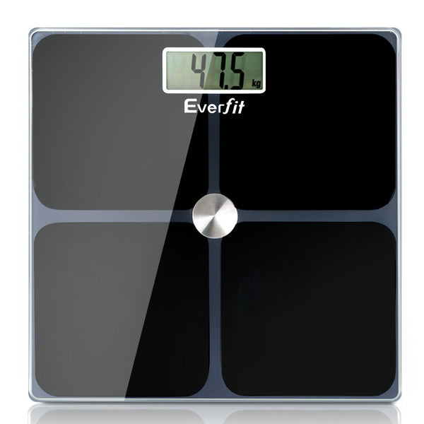 Everfit Body Fat Bathroom Scale Weighing Tracker Gym 180KG Tristar Online